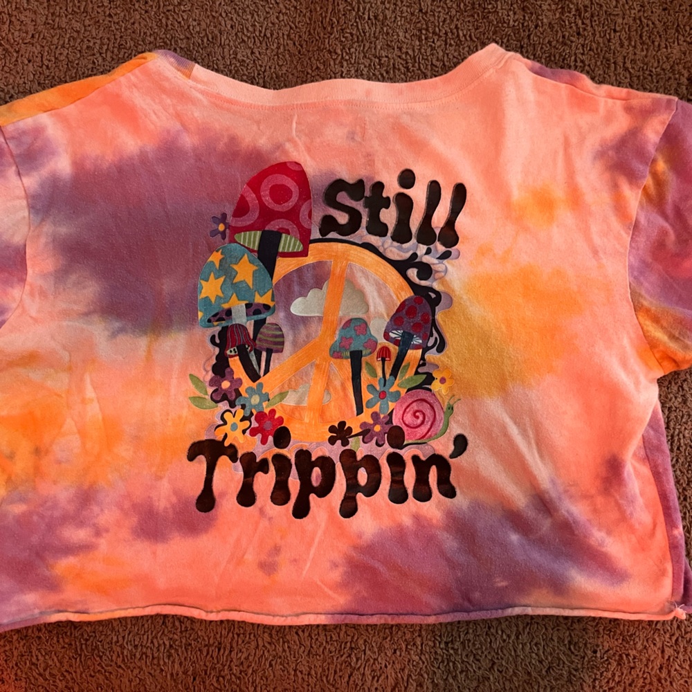 Loose cropped tee from Vans. Size small.